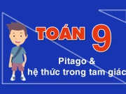 Định lý pitago và các công thức góc và cạnh trong tam giác vuông Toán 9